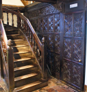 8  staircase and carved panelling