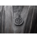 7.  Astrolabe hangs round Chaucer's neck