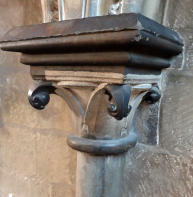 13 crocket capital in NW transept