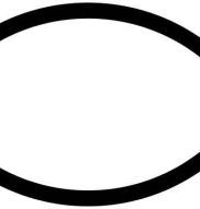 vesica piscis - symbol of the early Christian church 'vesica piscis'