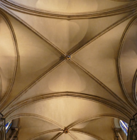 ribbed 4 panel vault in choir