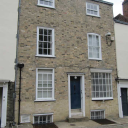 3  house in the Precincts - brick lower levels and mathematical tiles above