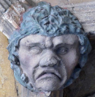 Foliate head – west porch, cathedral