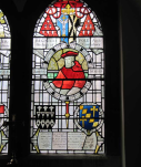 2  window in King's School chapel - 20 red tassels