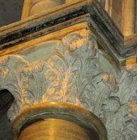 acanthus leaf in Trinity chapel