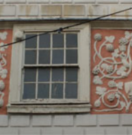 Putti frollic in overladen grapevines, Queen Elizabeth's Guest House