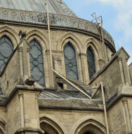 Flying buttresses – south side of Trinity chapel, cathedral