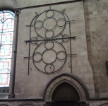 6  example of ferramata supporting stained glass - earliest is around 1180