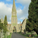 2  Cemetery spire and chapels