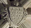2  bosses - heraldic shield