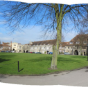 2  panorama with Court Gate to left and Forrens arch to right