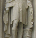 7  King Canute beside the waves of the sea