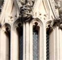 6 Grotesques on staircase pinnacle, south-west transept