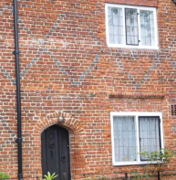Flared header – St Stephen's Almshouses, Hale's Place