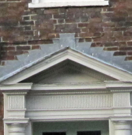 open pediment at 62 Burgate Street