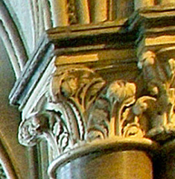 crocket capital in cathedral Trinity chapel