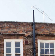 parapet to hide roof, Burgate