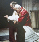 1  Archbishop Runcie at prayer with Pope John Paul II 