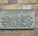 8  King's mill plaque