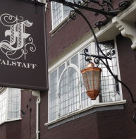 Arched transom – Falstaff Hotel, St Dunstan's Street
