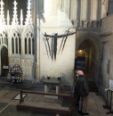 1-sculpture with entrance to Dean's chapel on left