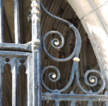 13  detail from south west porch gate