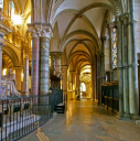 2  north aisle looking west - tomb of Dean Wootton on left