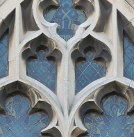 Mouchette on window at St Mildred's