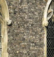 Squared flint – cathedral precincts, Choir House