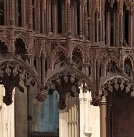 Drop tracery – Tomb of Archbishop Kemp, cathedral