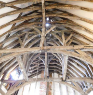 Scissor brace – chapel of Eastbridge Hospital