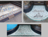 Mosaics – Deakins, corner of Sun Street and Guildhall Street