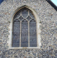 intersecting tracery at St Dunstan's church