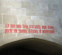 1  interior inscription over door