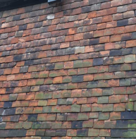 Hanging tiles – The Parrot pub, Church Lane