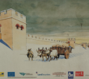 9  reconstruction of Roman wall