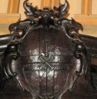 Cartouche – Cathedral's coat of arms in the Choir