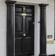 Doric columns – Roman Catholic Presbytery, Burgate