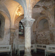6  Norman arches and capitals in Cathedral Gabriel chapel