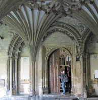 Ribbed vault – cathedral cloisters by Martyrdom entrance