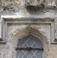 Hood mould – St Mildred's church, Church Lane