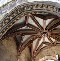 Christ Church gate - vault seen from the Buttermarket