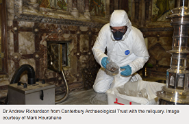 Dr Richardson and reliquary